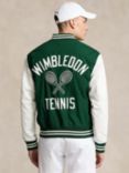 Ralph Lauren Wimbledon 2024 Varisty Jacket, Moss Agate/White