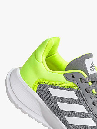 adidas Kids' Tensaur Run 2.0 Lace Up Trainers, Grey/Green