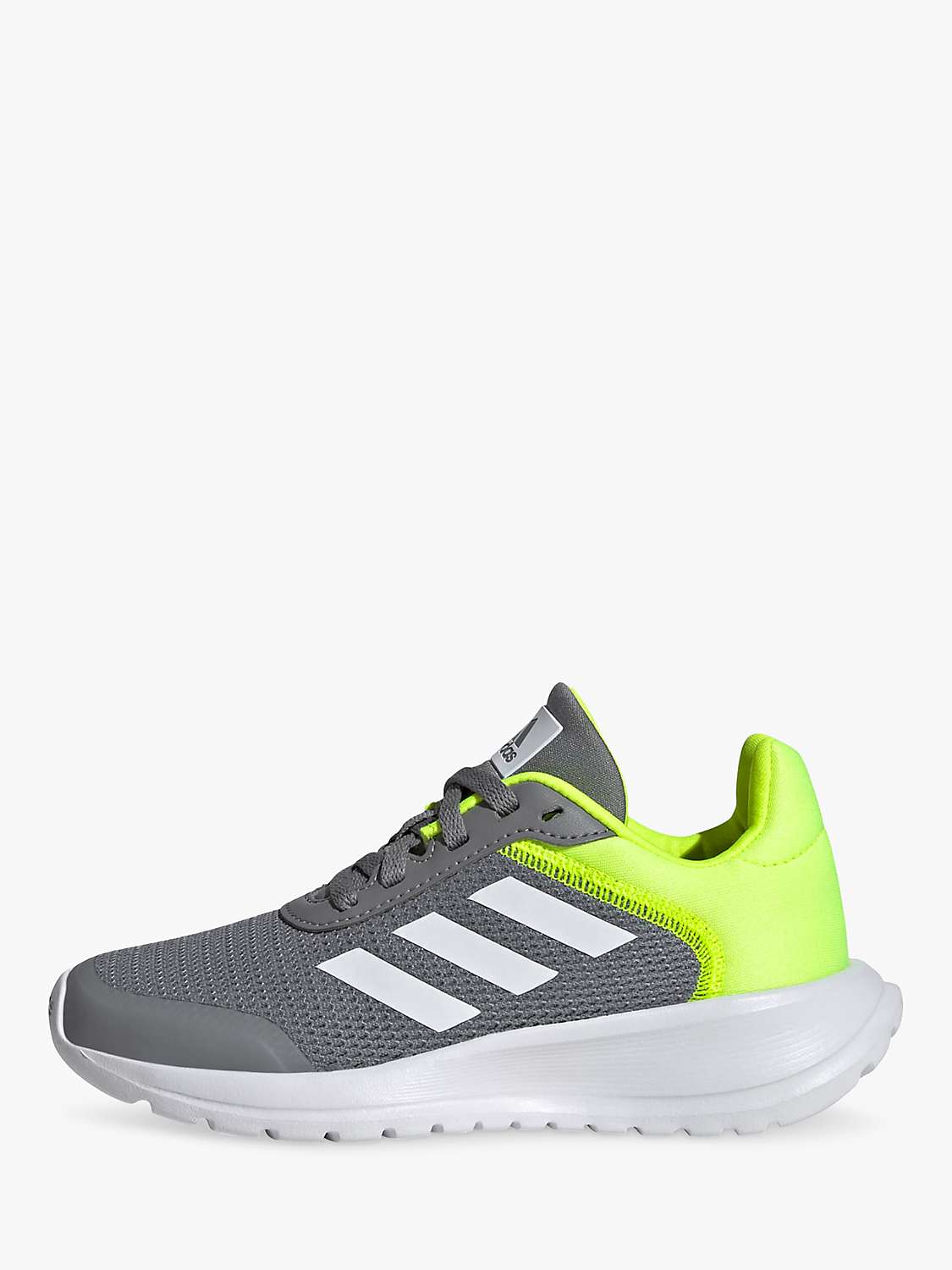 Buy adidas Kids' Tensaur Run 2.0 Lace Up Trainers, Grey/Green Online at johnlewis.com