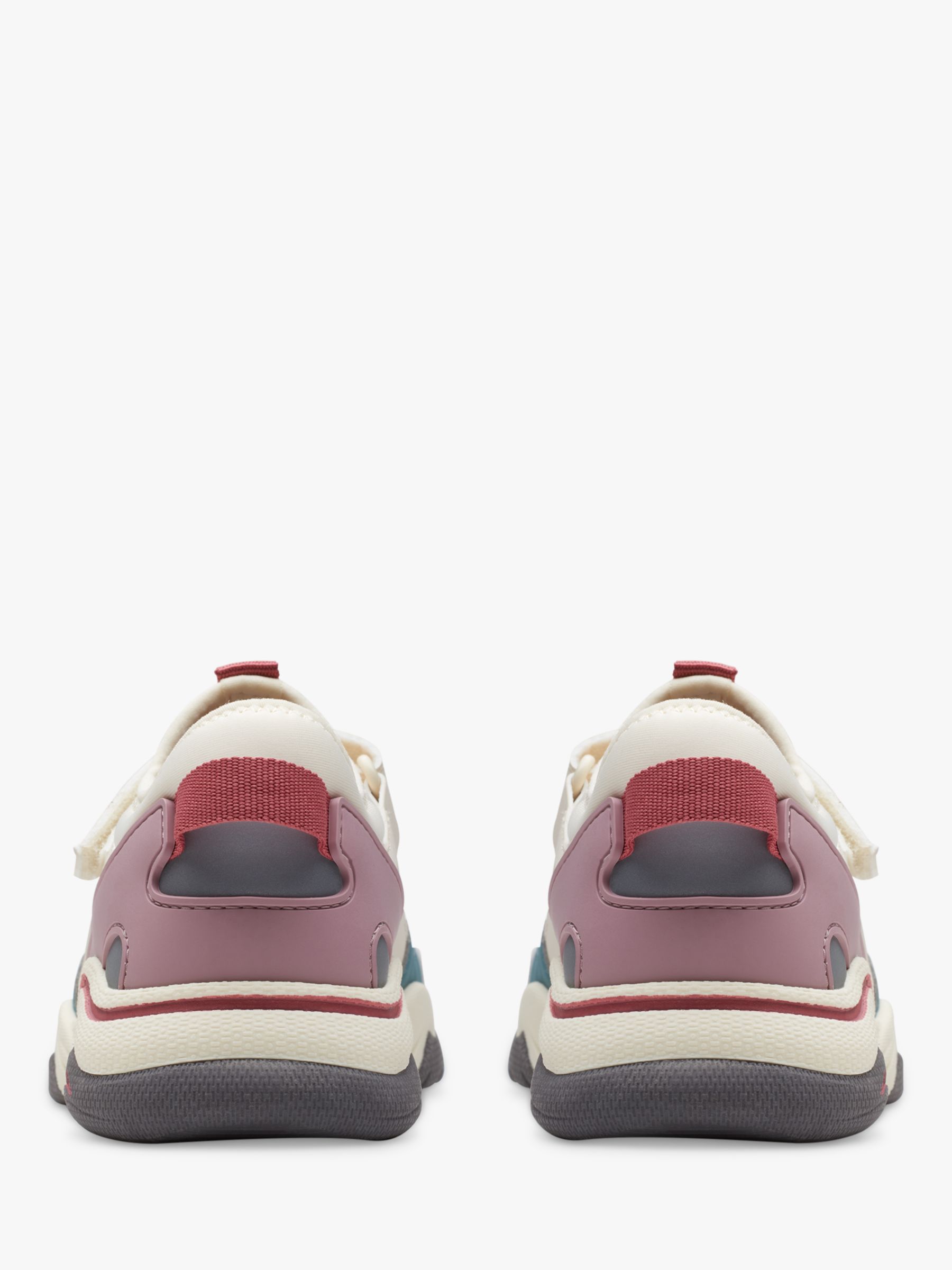 Clarks Kids' Feather Hop Trainers, Off White, 10G Jnr