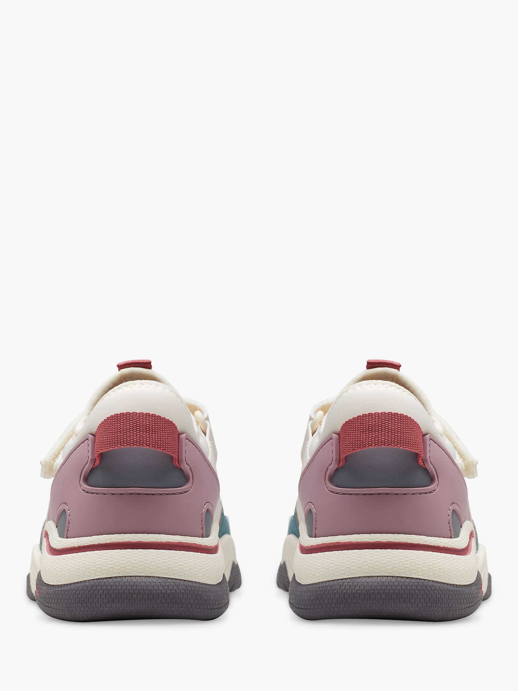 Buy Clarks Kids' Feather Hop Trainers, Off White Online at johnlewis.com