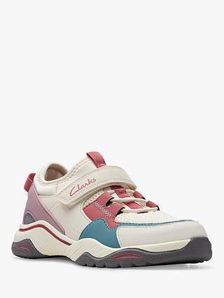 Clarks Kids' Feather Hop Trainers, Off White