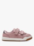 Clarks Kids' Urban Solo Leather Riptape Trainers