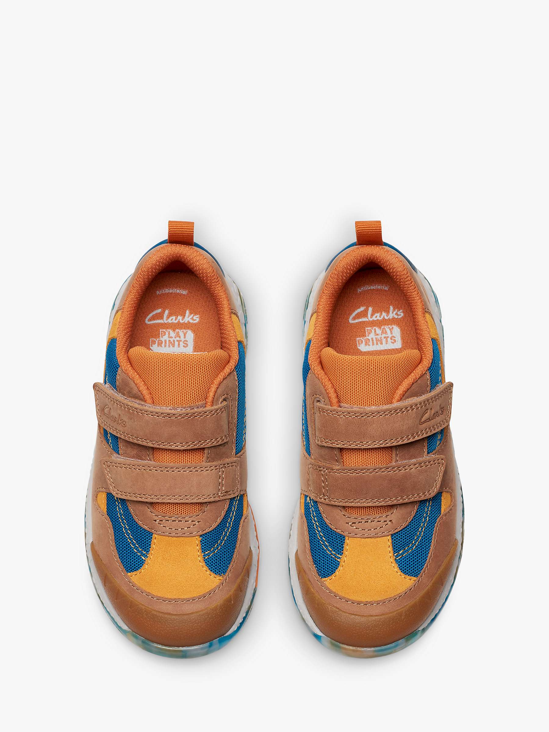 Buy Clarks Kids' 3D Steggy Tail Fun Trainers, Tan Online at johnlewis.com