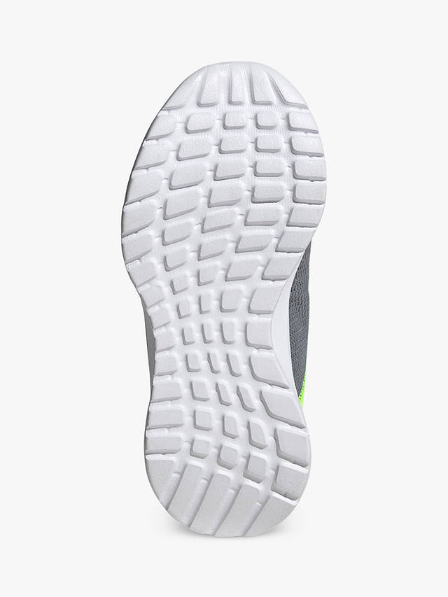 adidas Kids' Tensaur Run Trainers, Grey/Core White/Green