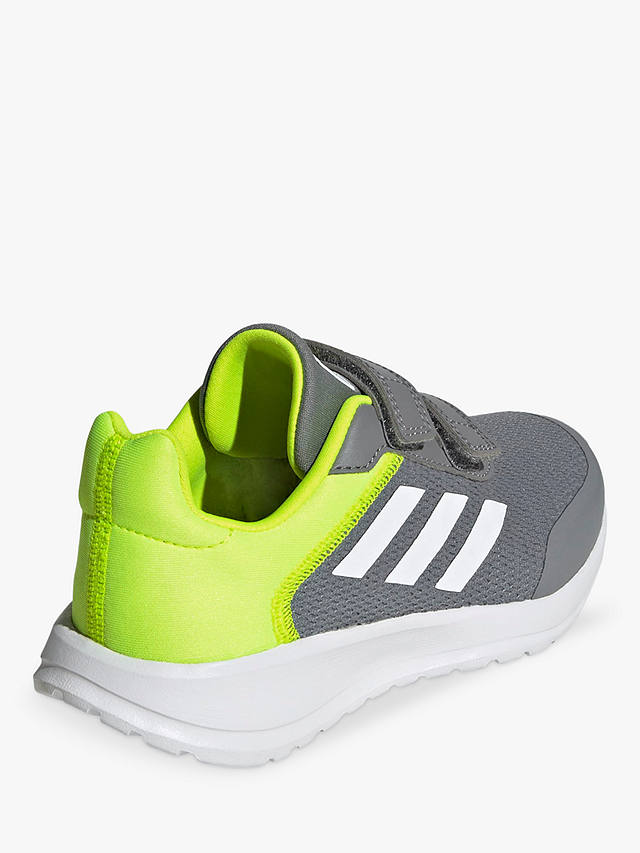 adidas Kids' Tensaur Run Trainers, Grey/Core White/Green