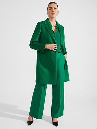 Hobbs Tilda Wool Coat, Malachite Green