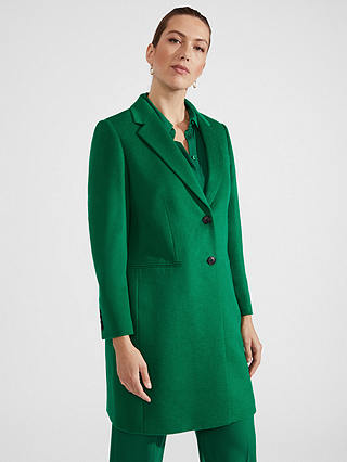 Hobbs Tilda Wool Coat, Malachite Green