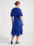 Hobbs Samara Midi Dress, Lapis Blue