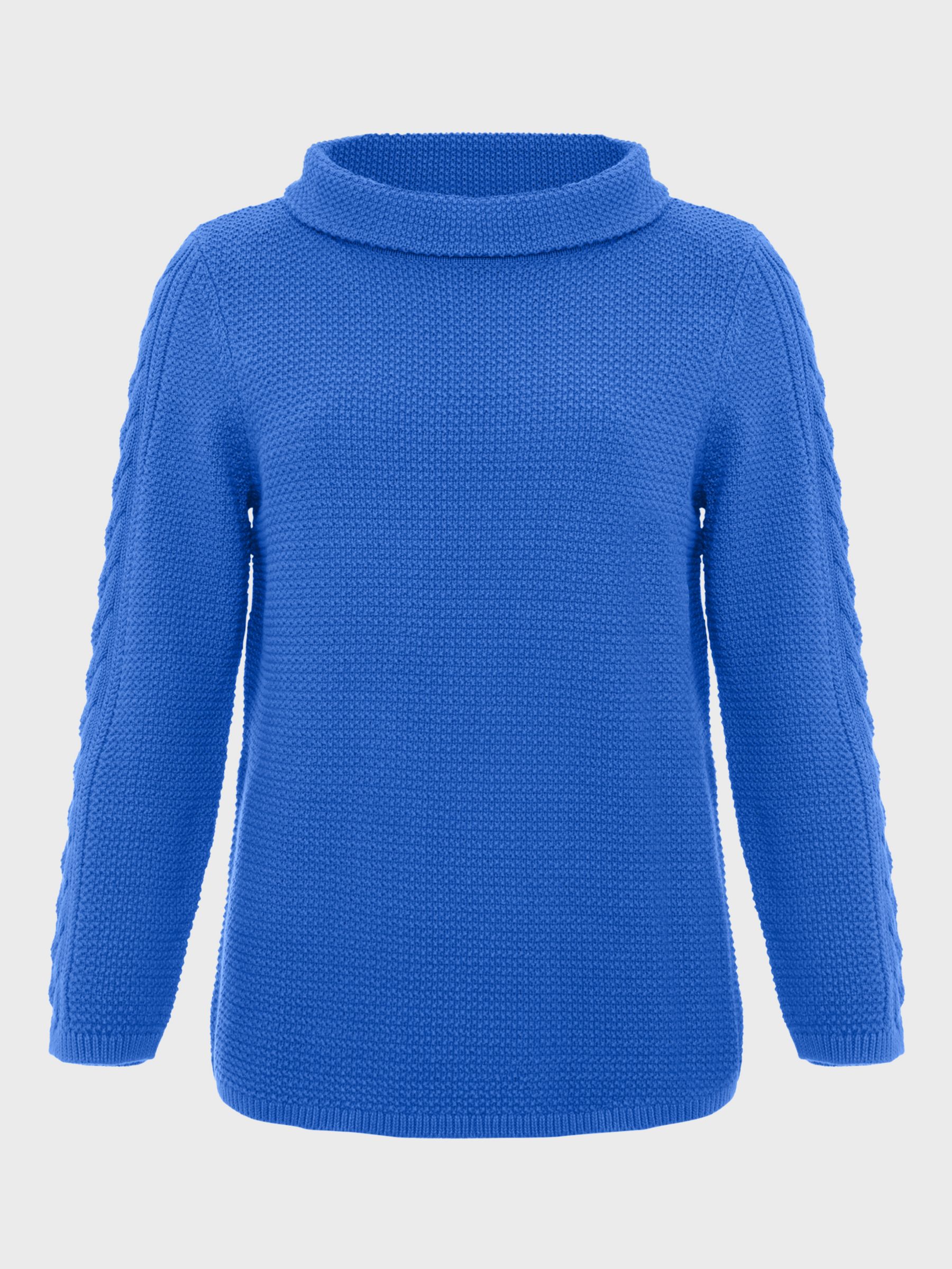 Buy Hobbs Camilla Cable Jumper, Blue Online at johnlewis.com
