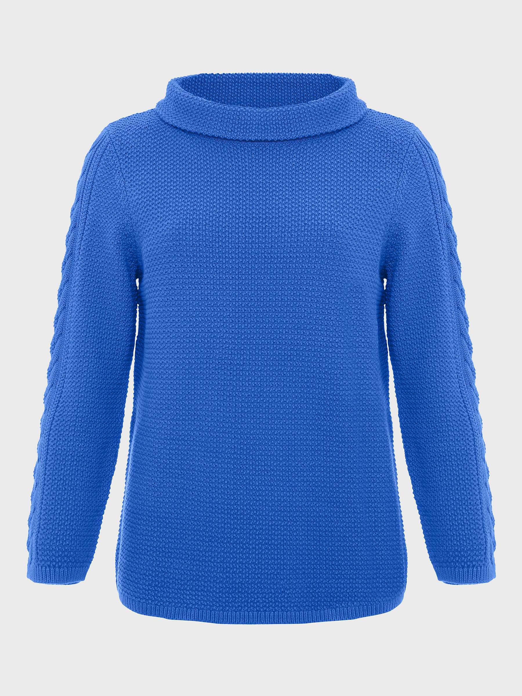 Buy Hobbs Camilla Cable Jumper, Blue Online at johnlewis.com