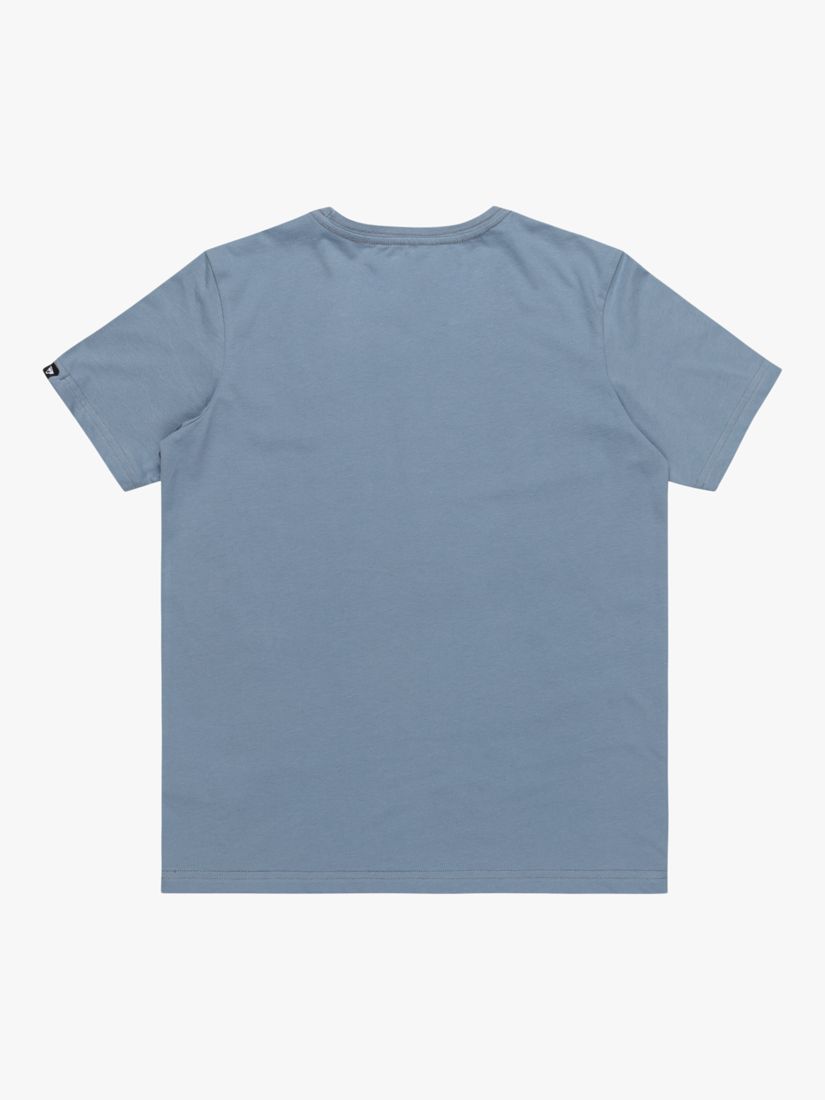 Quiksilver Kids' Comp Logo Short Sleeve T-Shirt, Blue Shadow, 10 years