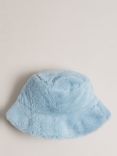 Ted Baker Prinnia Faux Fur Bucket Hat, Light Blue