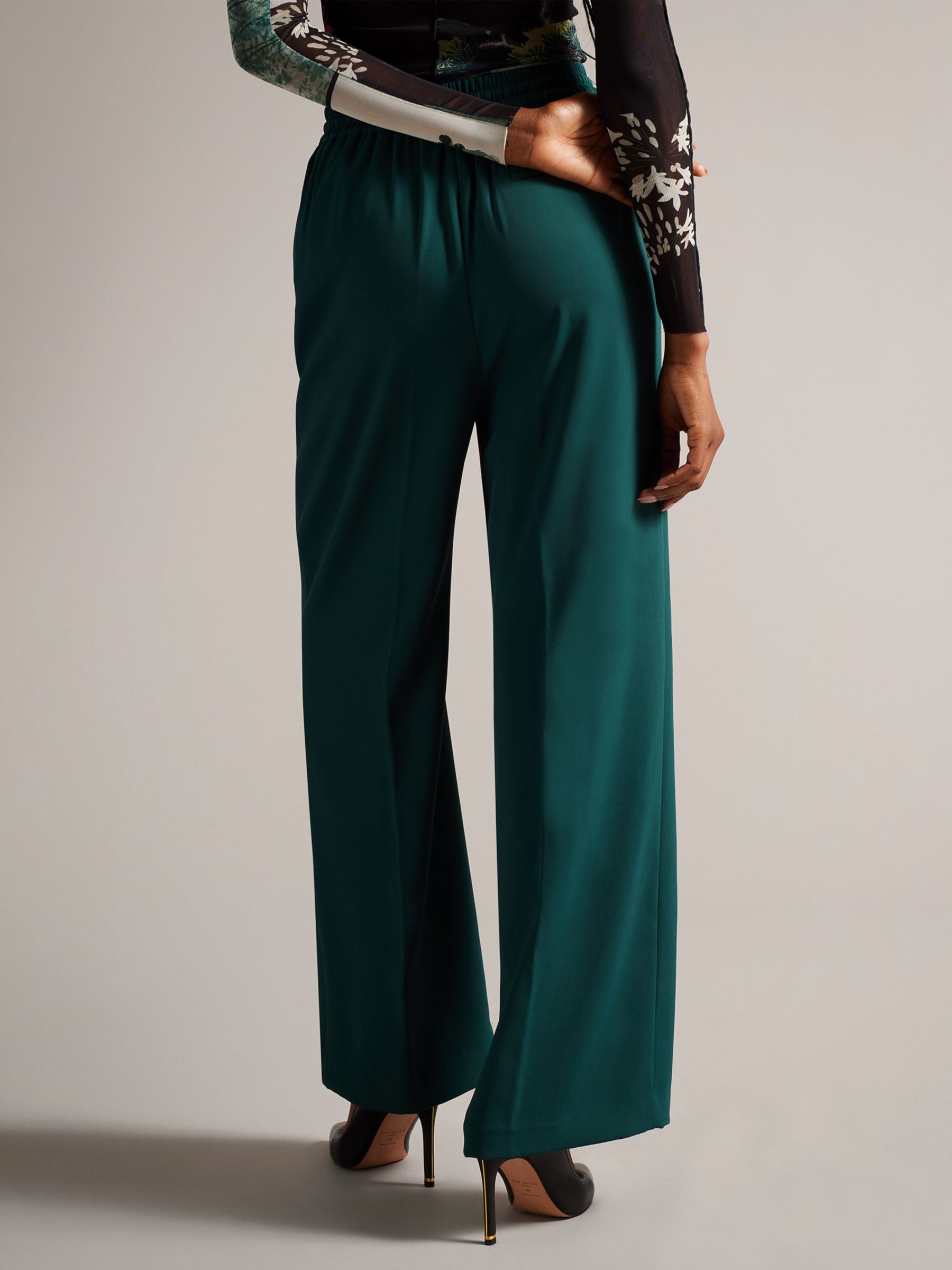 Buy Ted Baker Liliaah Wide Leg Drawstring Waist Trousers Online at johnlewis.com