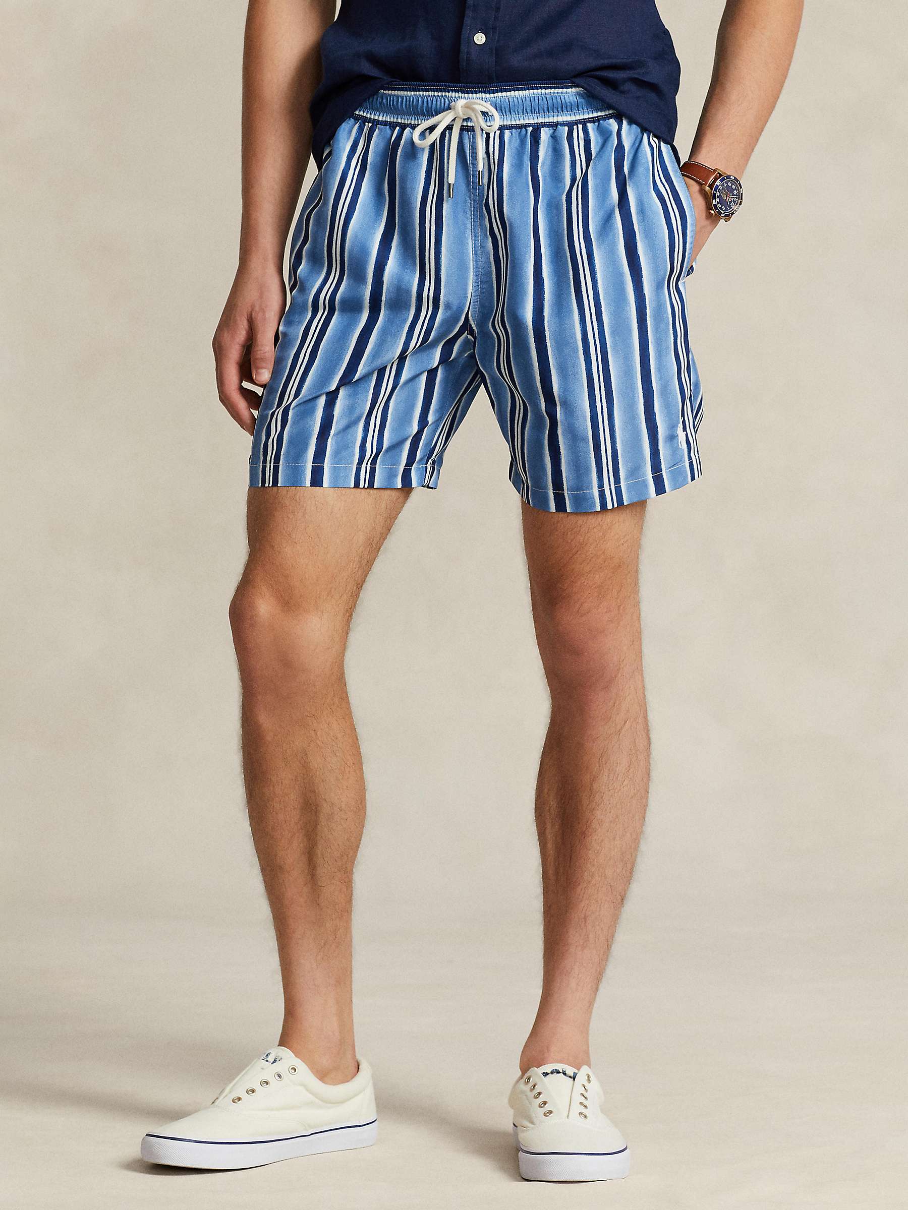 Buy Ralph Lauren Mesh Lined Swim Trunks, Blue Online at johnlewis.com