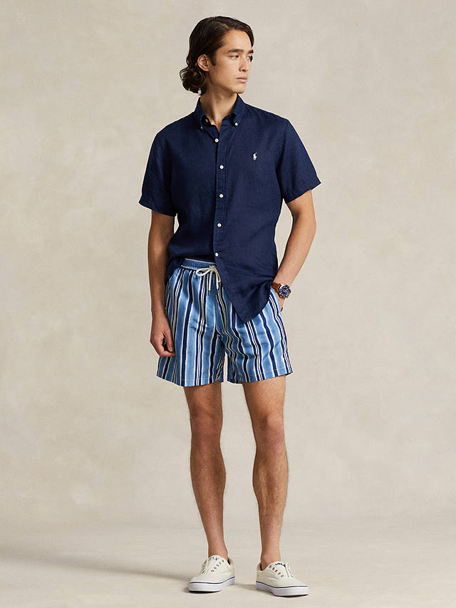 Ralph Lauren Mesh Lined Swim Trunks, Blue