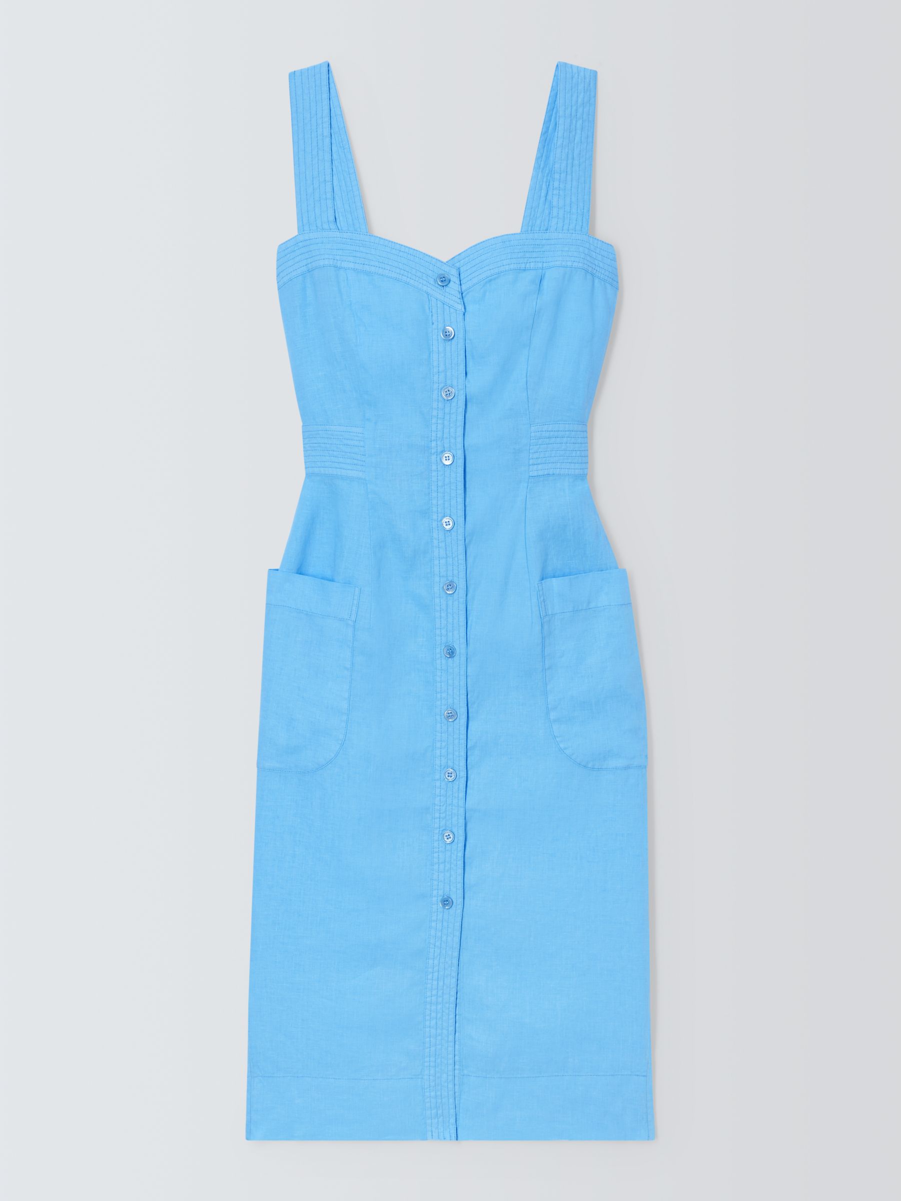 Equipment Josefina Linen Dress, Blue, S
