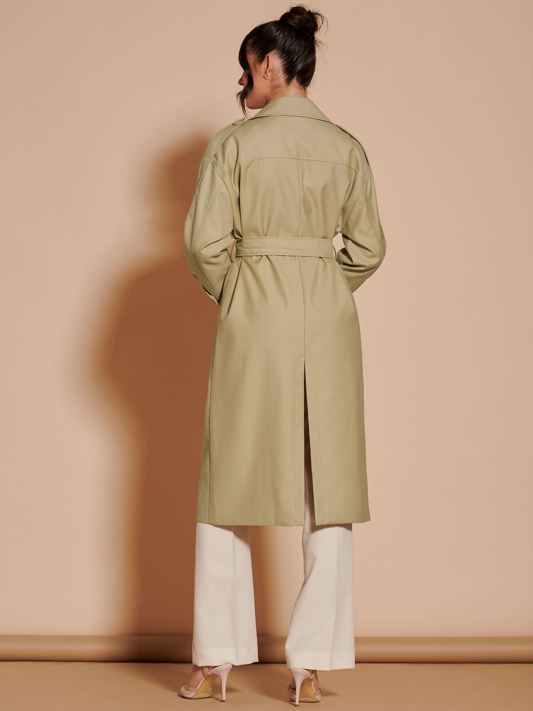 Buy Jolie Moi Double Breasted Trench Coat Online at johnlewis.com