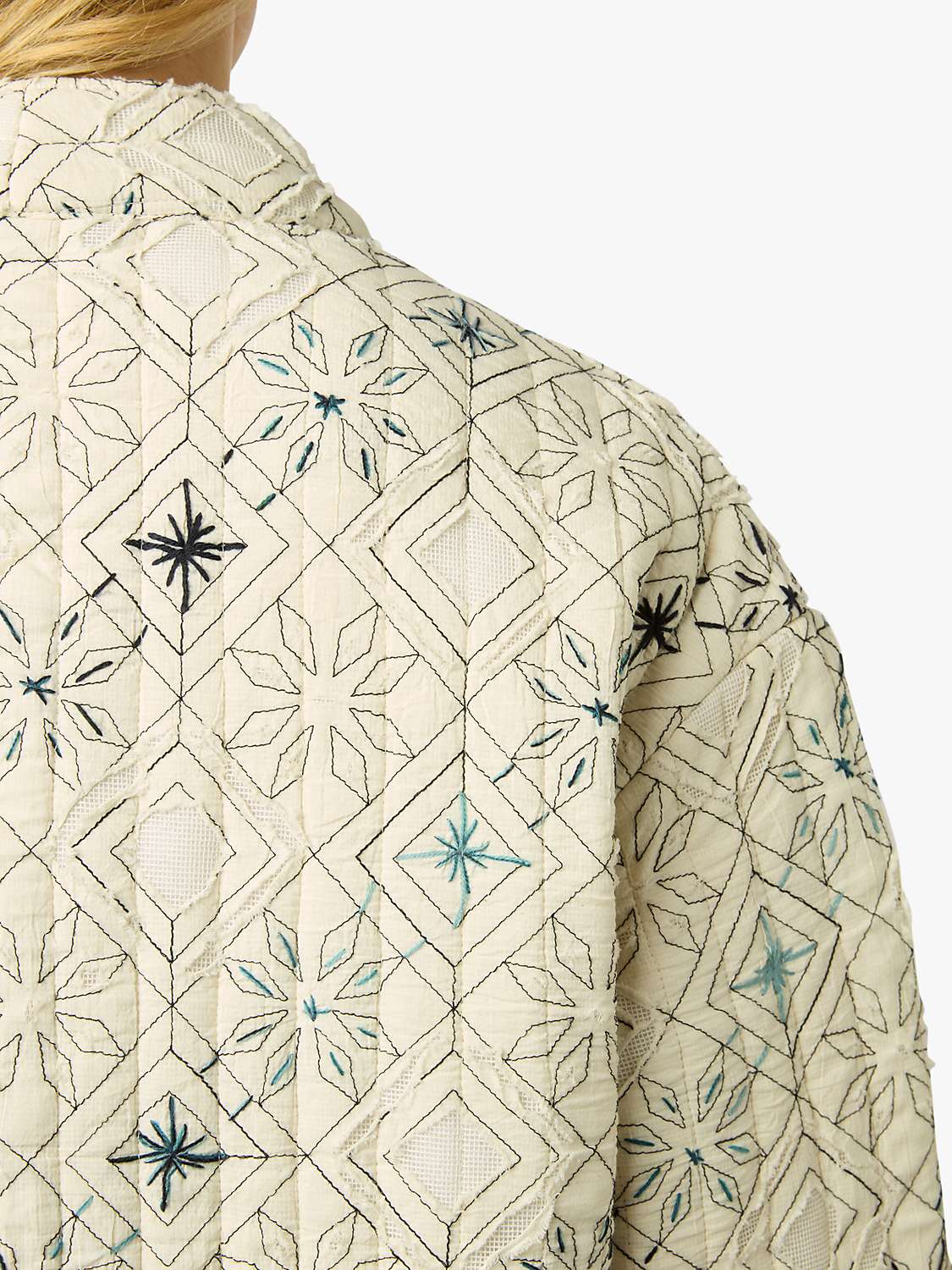 Buy Gerard Darel Babette Cotton Jacket, Ecru Online at johnlewis.com
