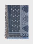 Gerard Darel Poppy Jacquard Print Scarf, Blue/Multi
