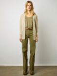 Gerard Darel Lesli Long Sleeve Cardigan, Beige, Beige