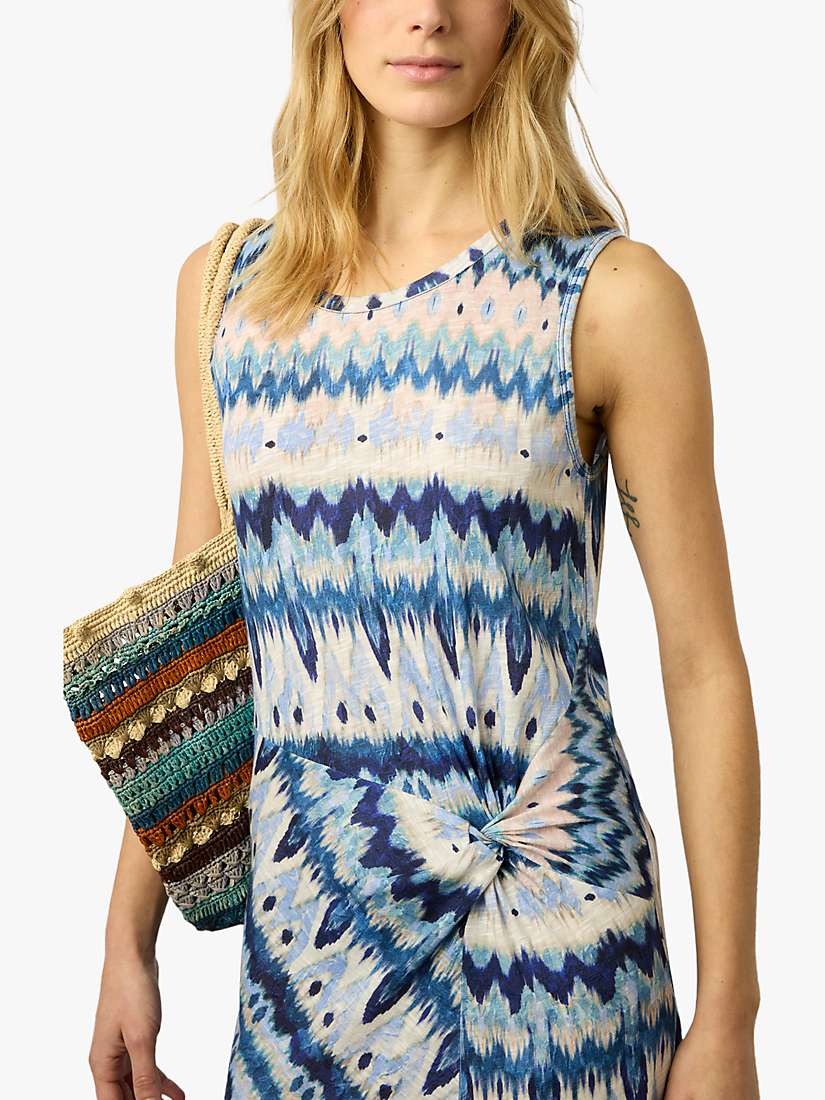 Buy Gerard Darel Elissa Abstract Print Summer Midi Dress, Blue/Multi Online at johnlewis.com