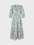 Gerard Darel Elysee Floral Tiered Dress, Ecru/Multi