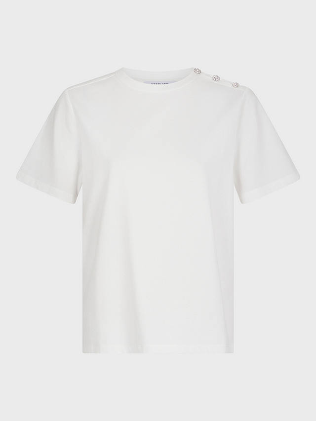 Gerard Darel Myrtha Cotton T-shirt, Ecru