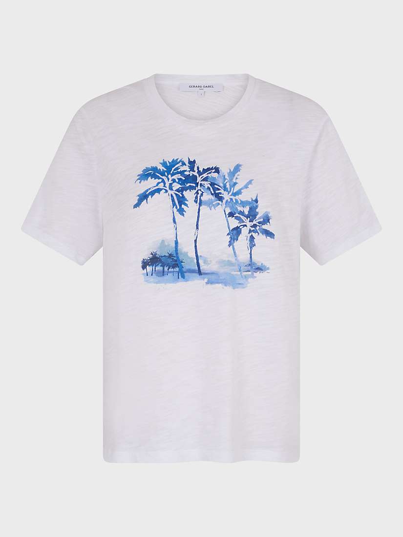 Buy Gerard Darel Mayli Graphic Print T-Shirt, Ecru Online at johnlewis.com