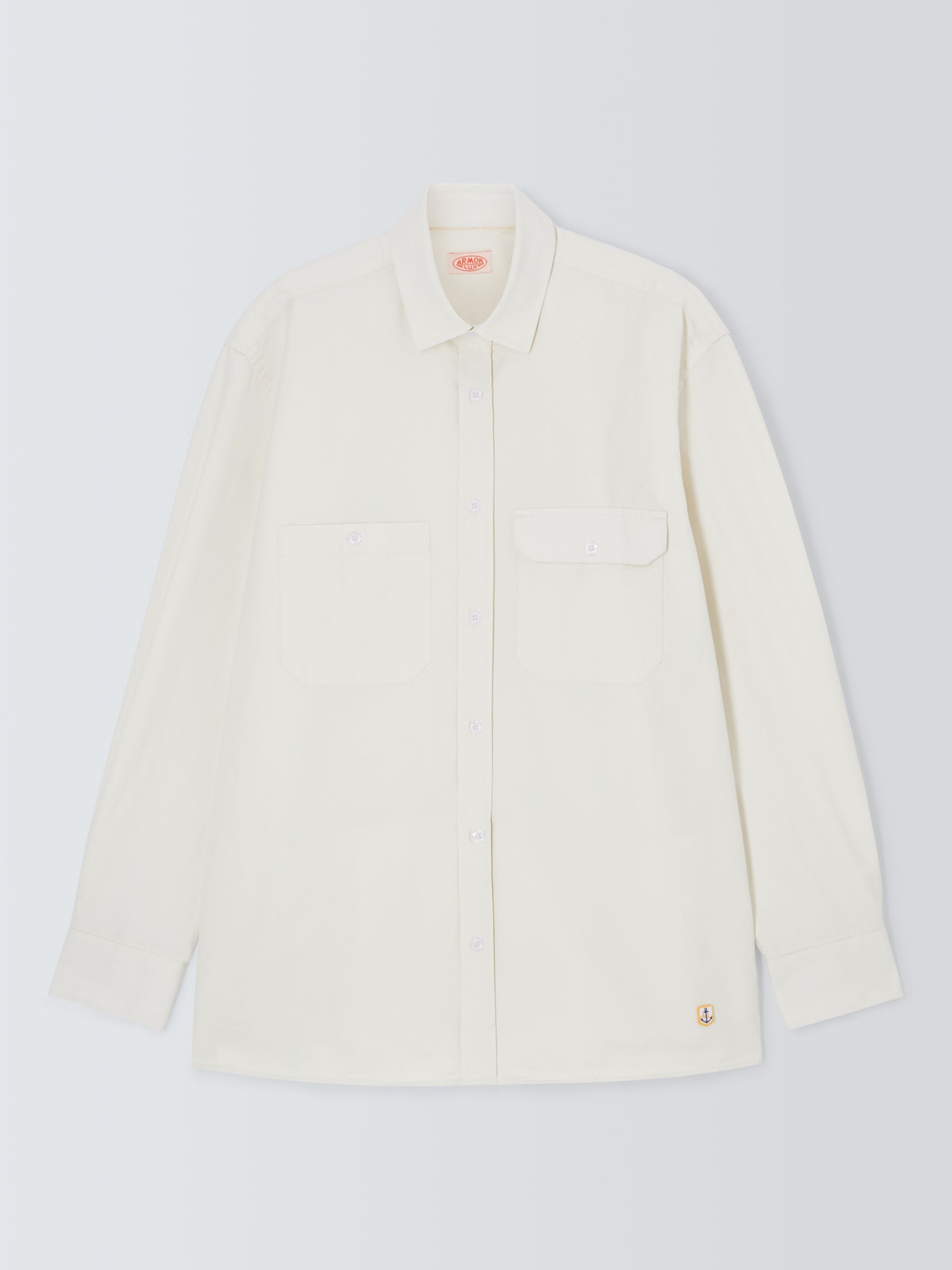 Buy Armor Lux Lightweight Shirt, Oyster Clair Online at johnlewis.com