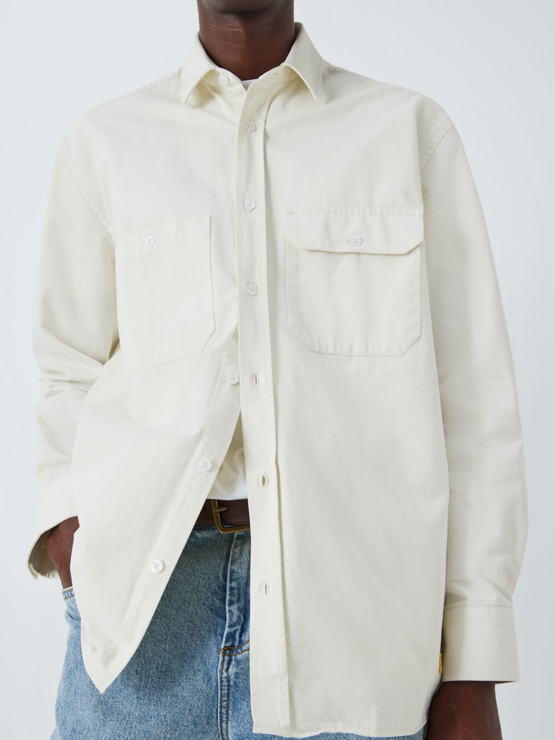 Buy Armor Lux Lightweight Shirt, Oyster Clair Online at johnlewis.com