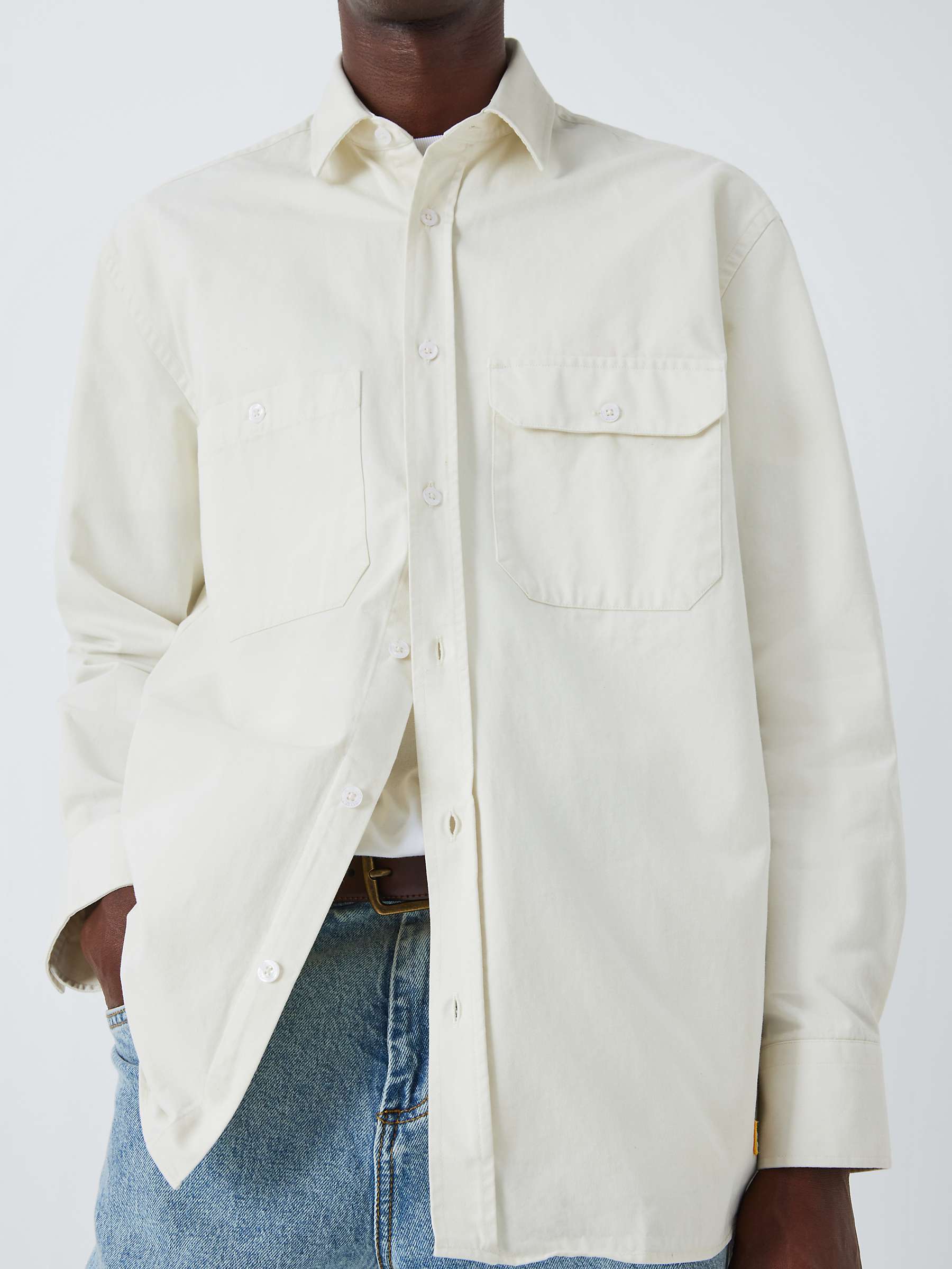 Buy Armor Lux Lightweight Shirt, Oyster Clair Online at johnlewis.com