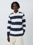 Armor Lux Long Sleeve Striped Polo Shirt