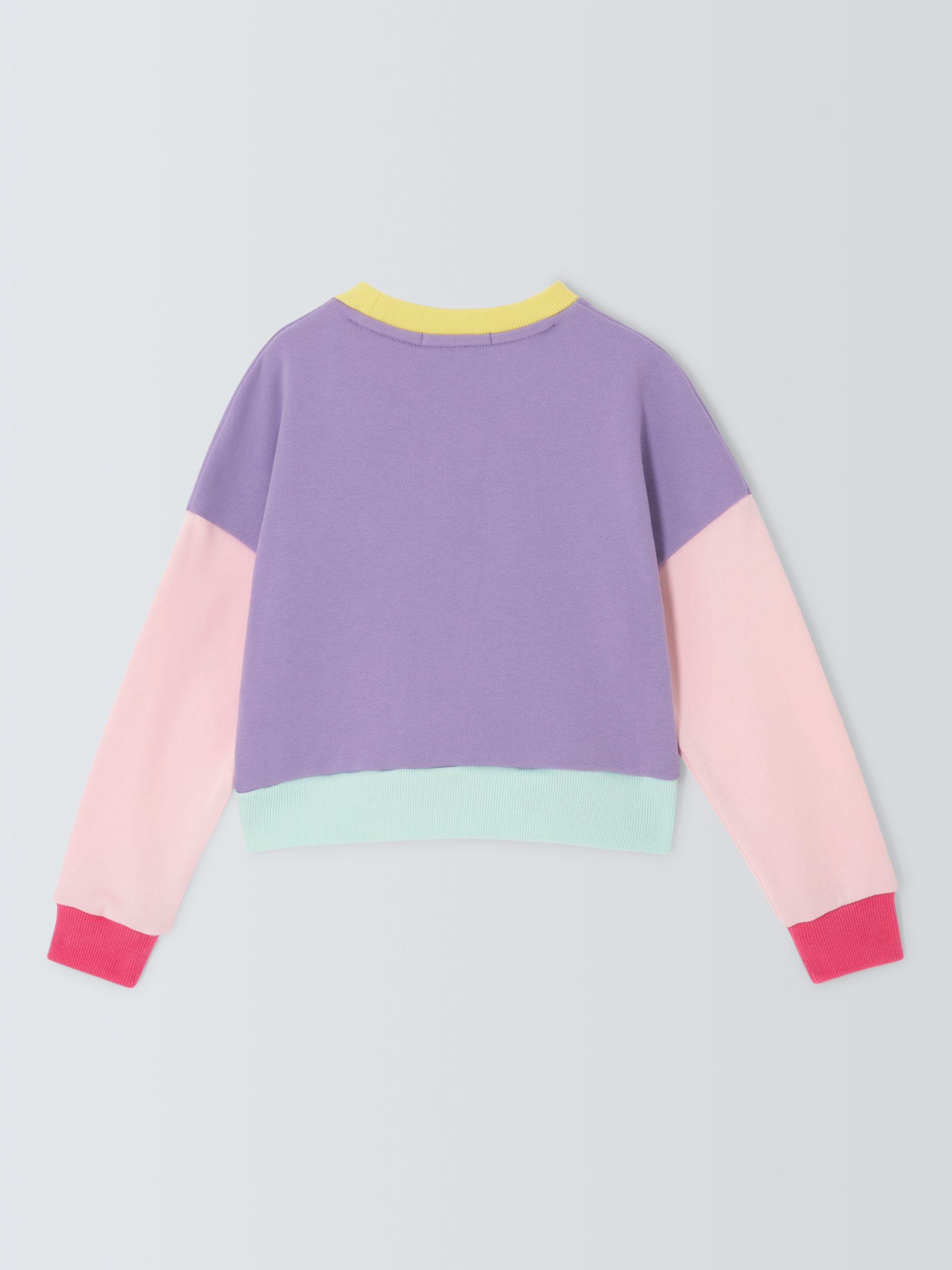 Buy Olivia Rubin Colour Block Script Logo Sweatshirt, Purple/Multi Online at johnlewis.com