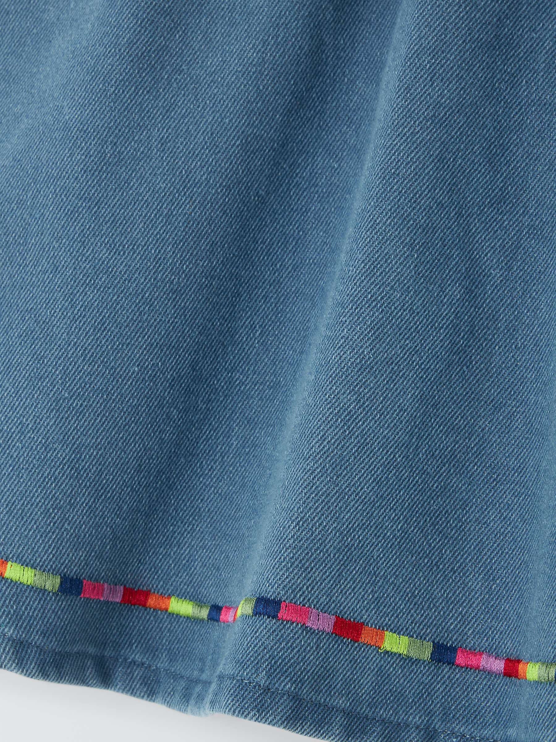 Buy Olivia Rubin Kids' Rainbow Trim Denim Skirt, Blue Online at johnlewis.com