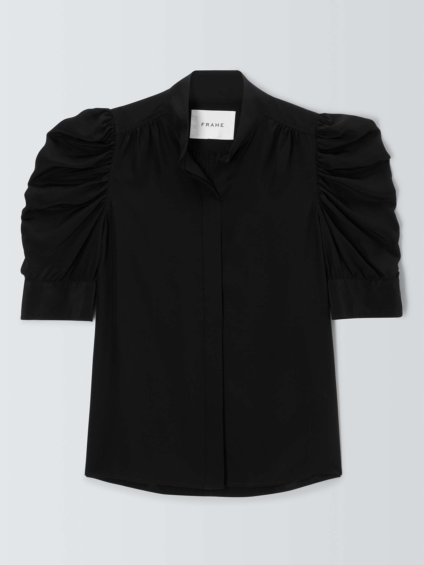 Buy FRAME Gillian Silk Puff Sleeve Blouse Online at johnlewis.com