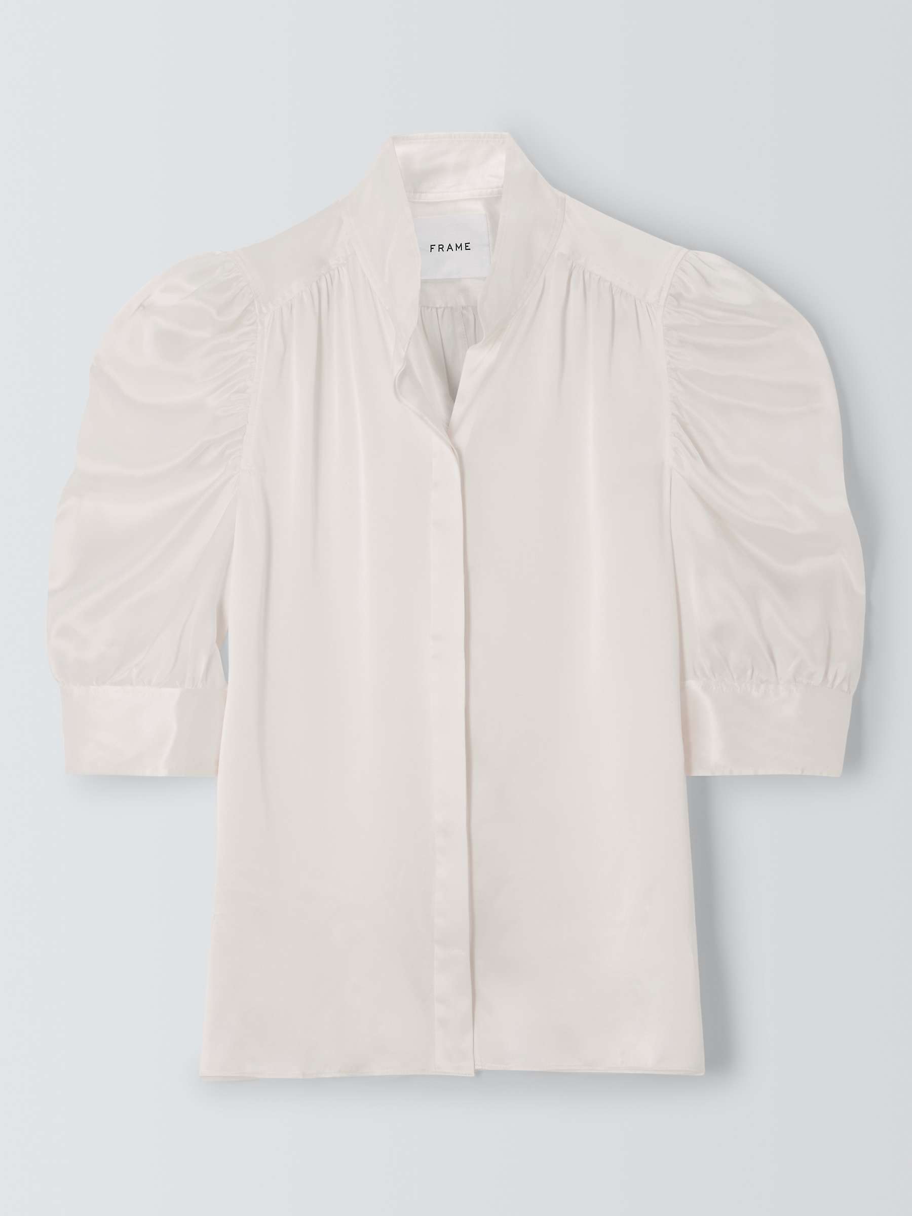 Buy FRAME Gillian Silk Puff Sleeve Blouse Online at johnlewis.com
