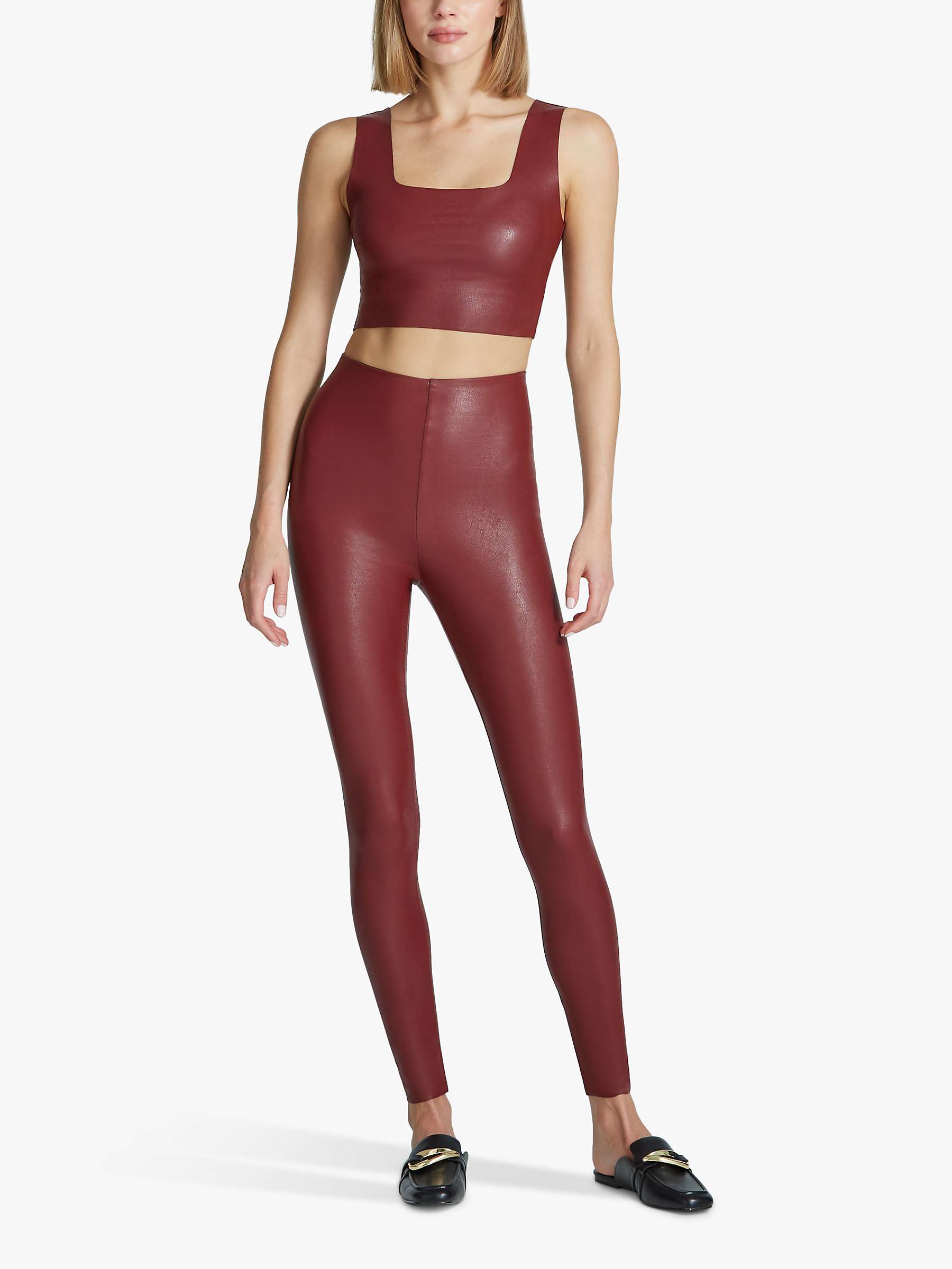 Buy Commando Faux Leather Smoothing Leggings Online at johnlewis.com