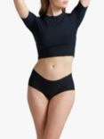 Commando Butter Seamless Hipster Knickers, Black