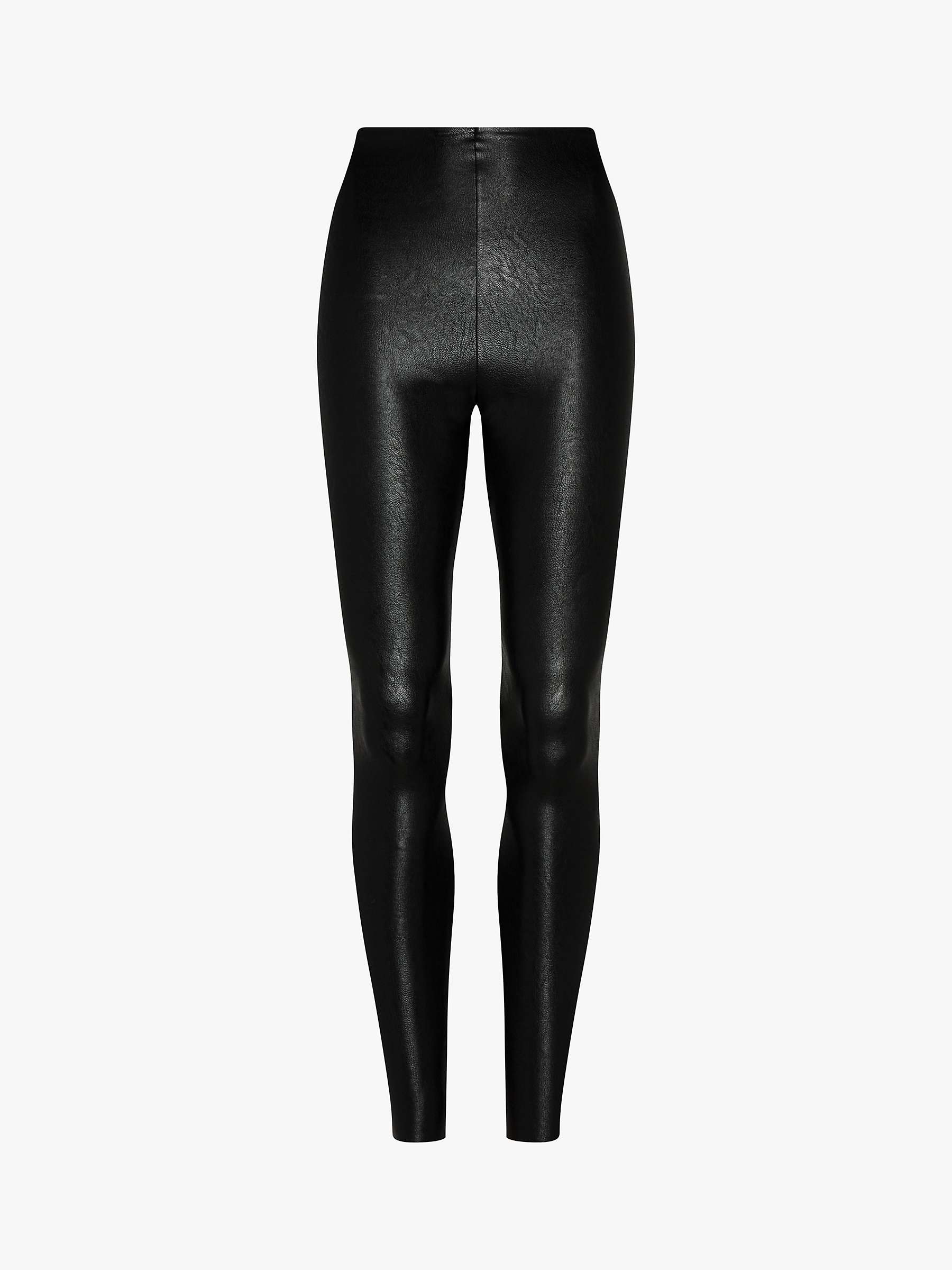Buy Commando 7/8 Faux Leather Smoothing Leggings, Black Online at johnlewis.com