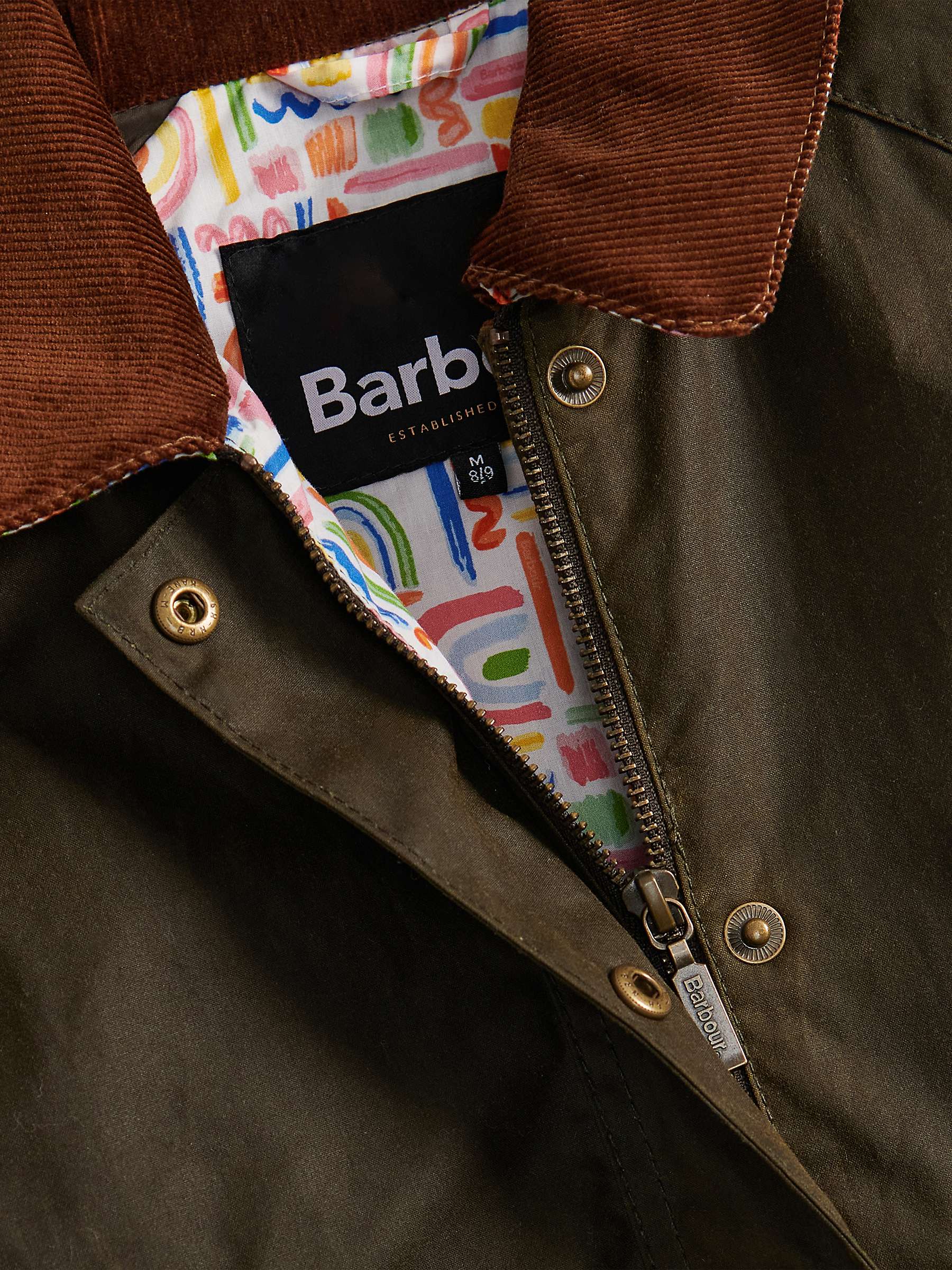 Buy Barbour Kids' Acorn Wax Jacket, Olive Online at johnlewis.com
