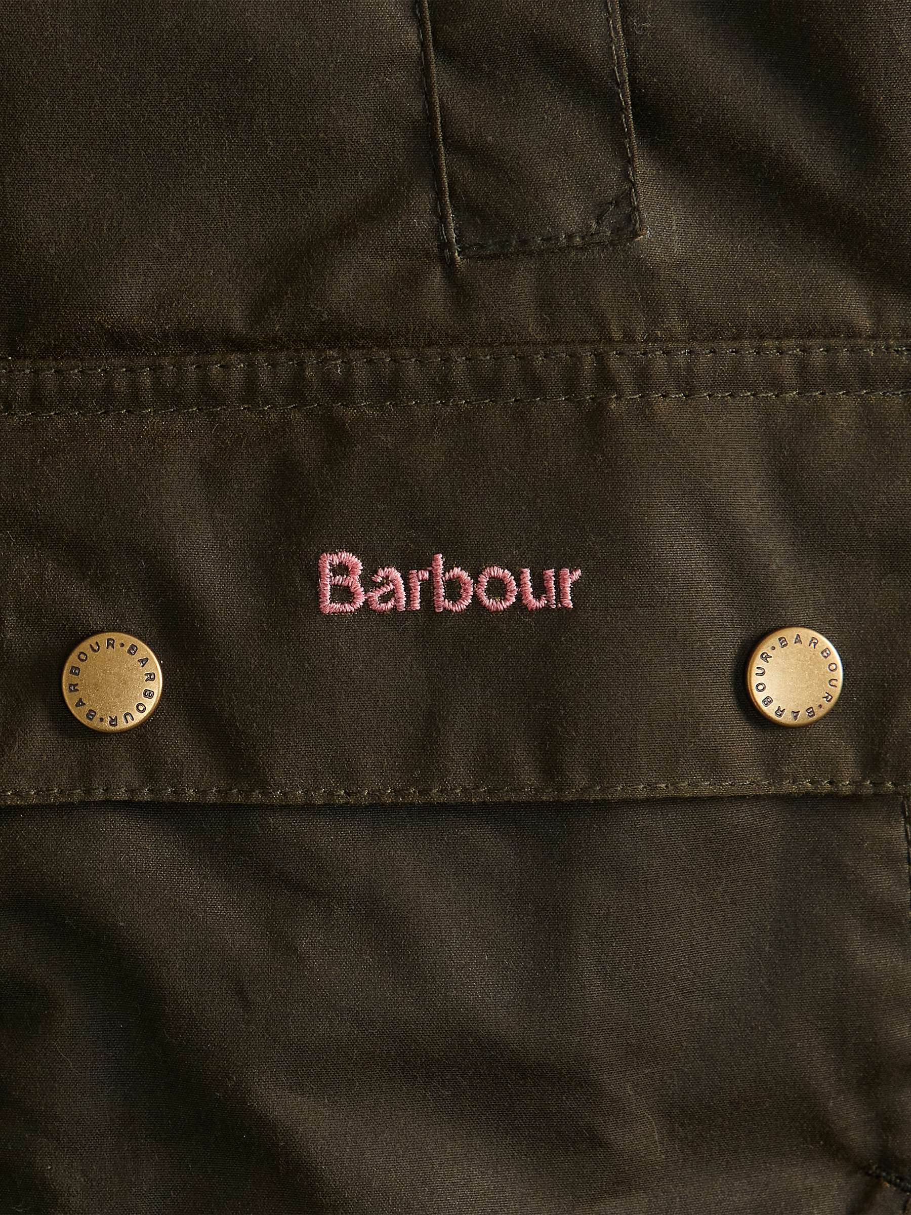 Buy Barbour Kids' Acorn Wax Jacket, Olive Online at johnlewis.com