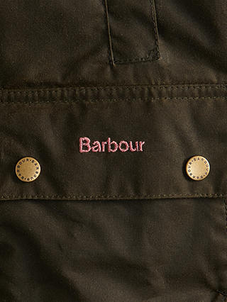 Barbour Kids' Acorn Wax Jacket, Olive