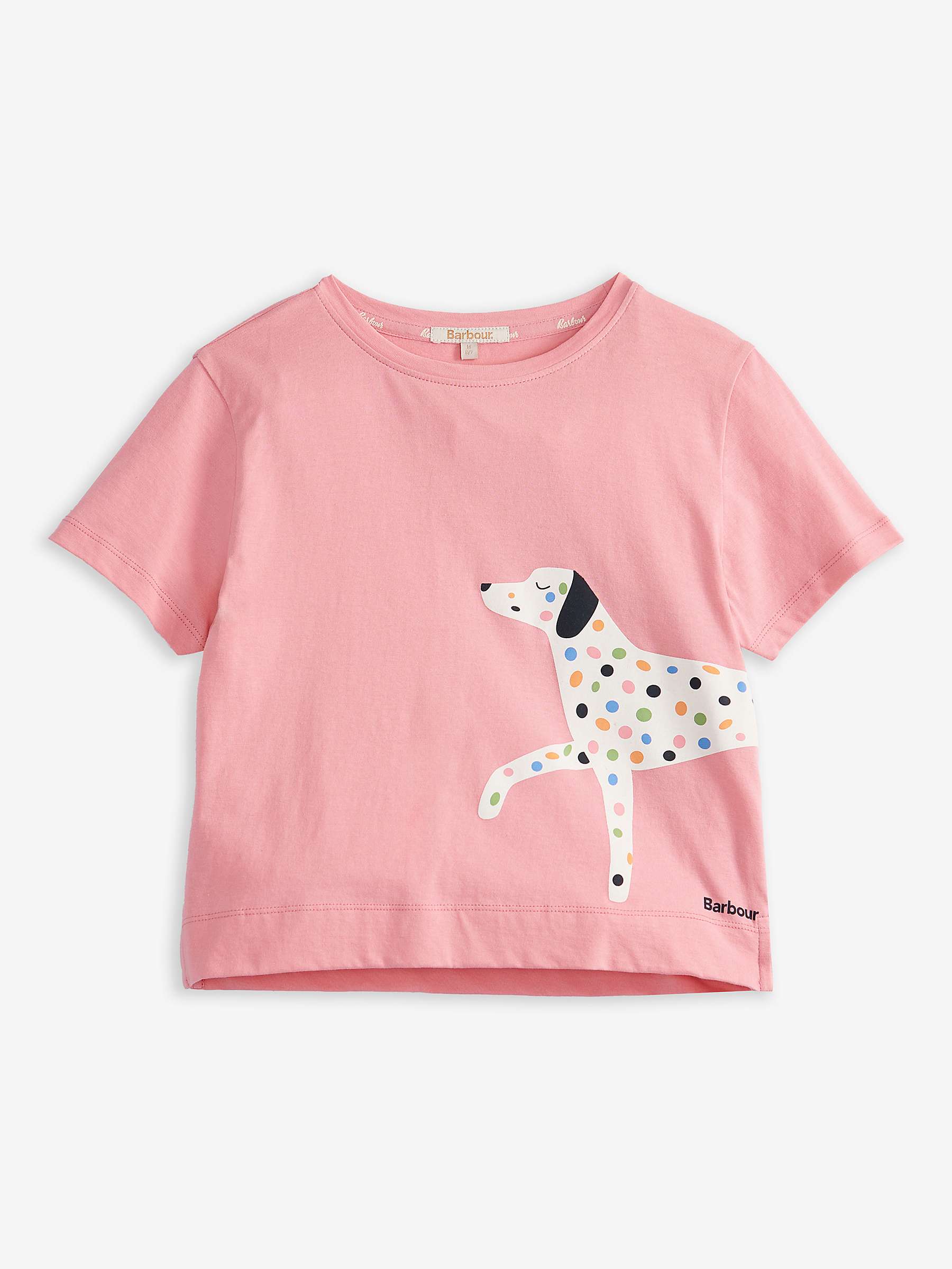 Buy Barbour Kids' Annabelle T-Shirt, Pink Online at johnlewis.com