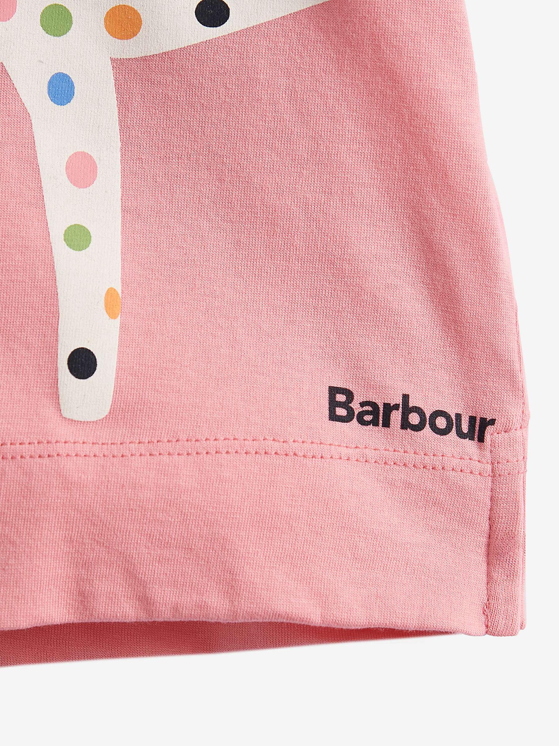 Buy Barbour Kids' Annabelle T-Shirt, Pink Online at johnlewis.com