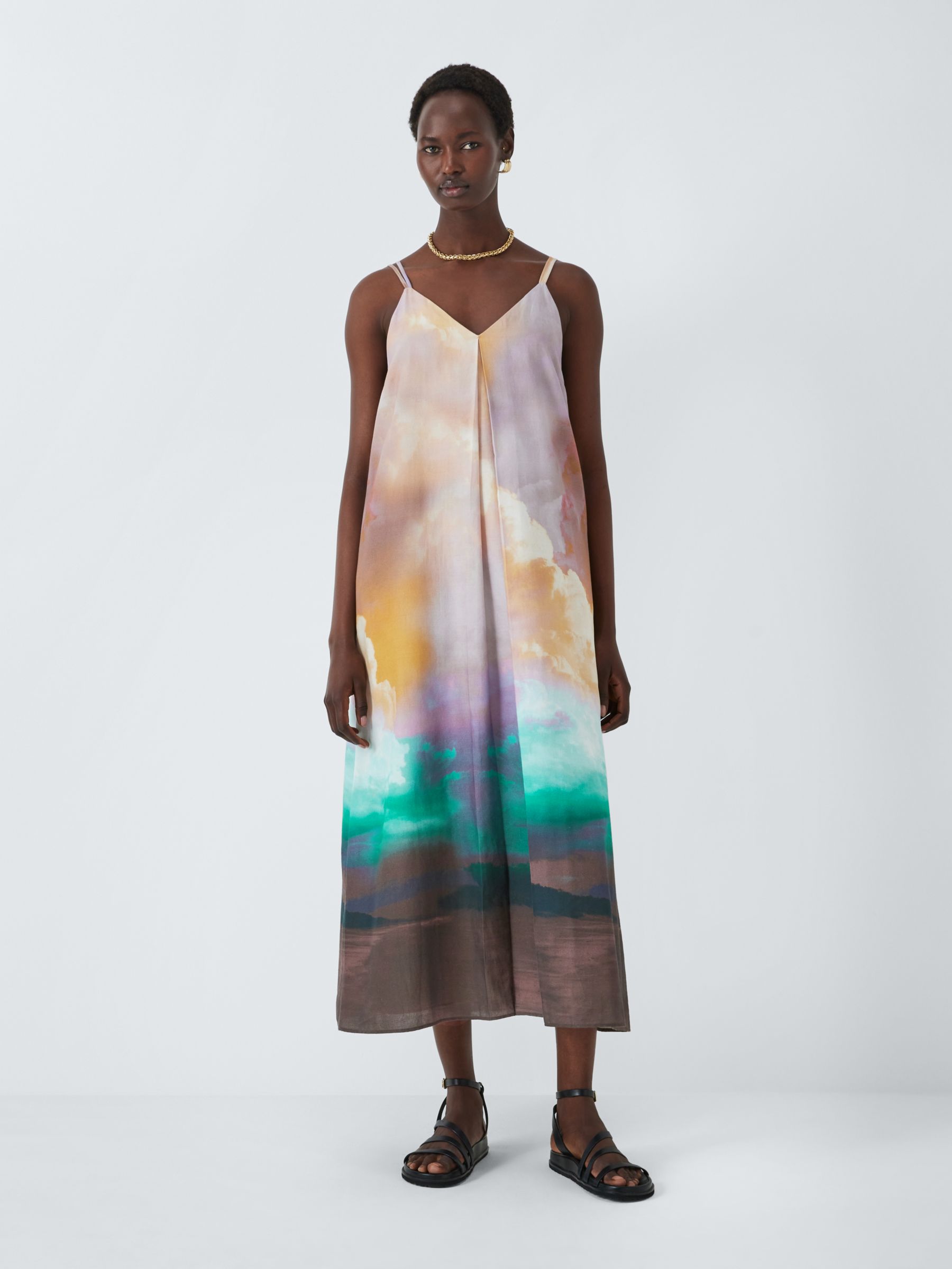John Lewis Cloud Print Cami Dress at John Lewis & Partners