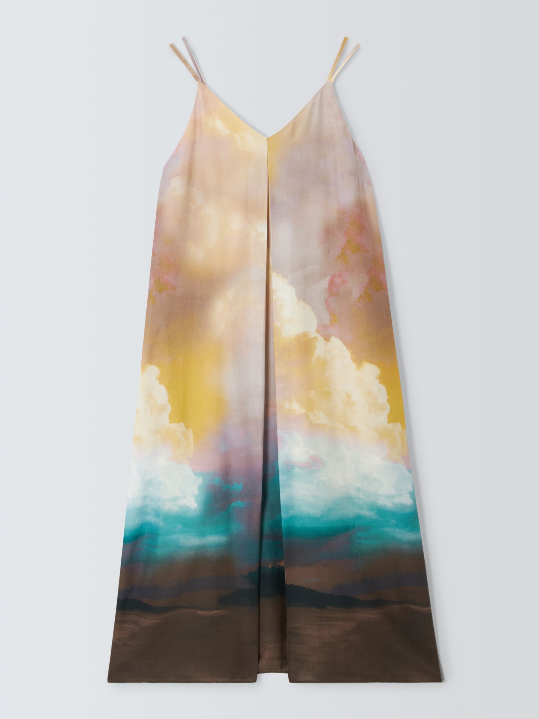 John Lewis Cloud Print Cami Dress, Multi, 16