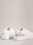 Ted Baker Lorny Floral Printed Platform Trainers, White/Multi