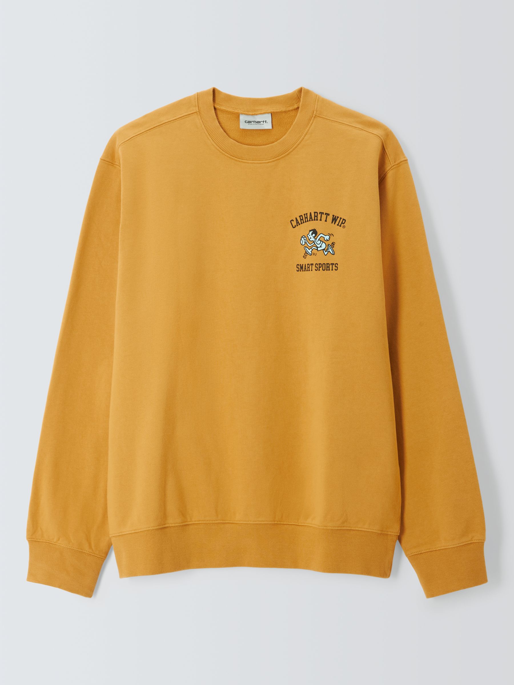 Buy Carhartt WIP Loose Fit Smart Sports Jumper, Yellow Online at johnlewis.com