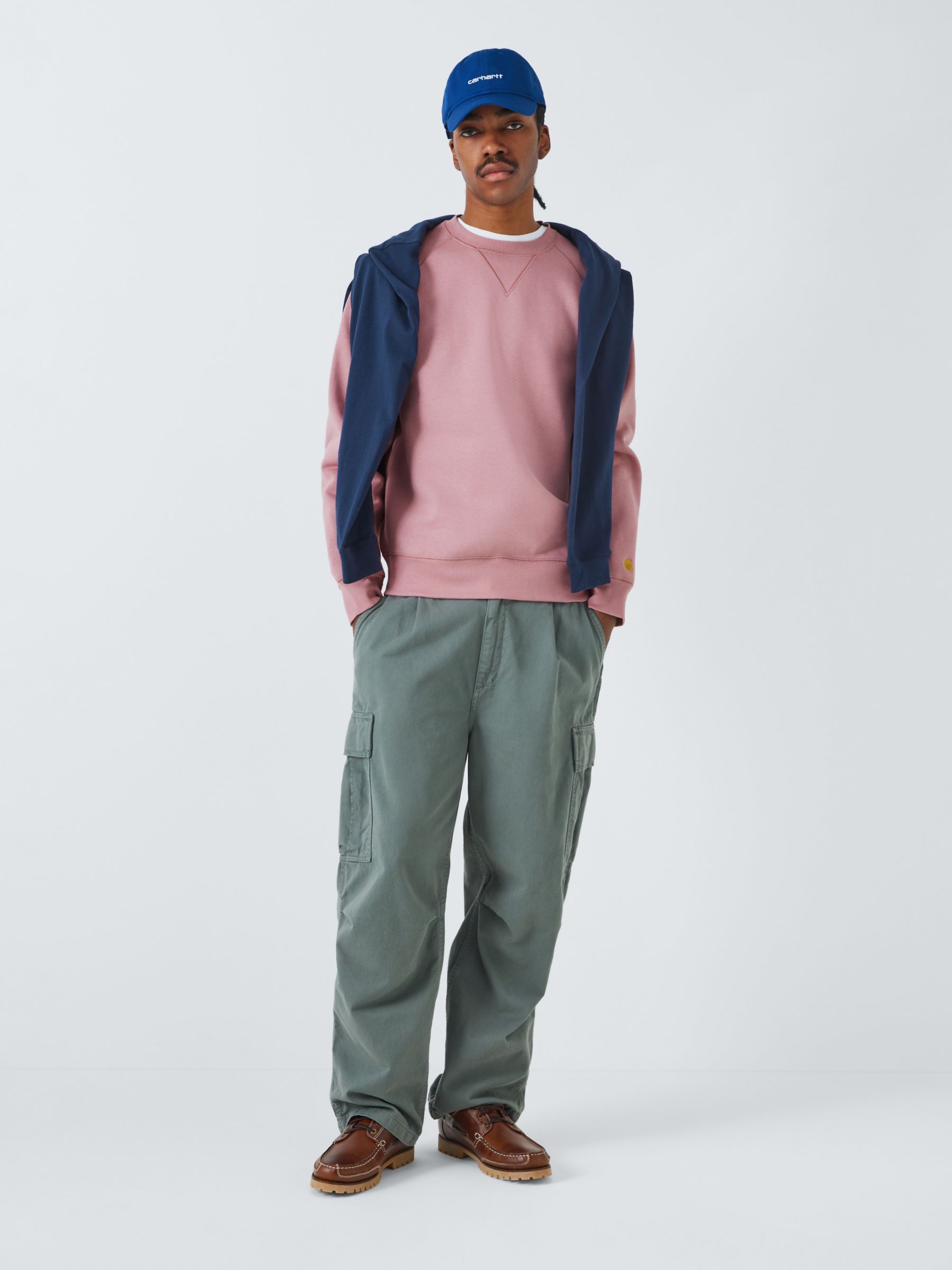 Carhartt WIP Chase Regular Fit Sweatshirt, Glassy Pink, S